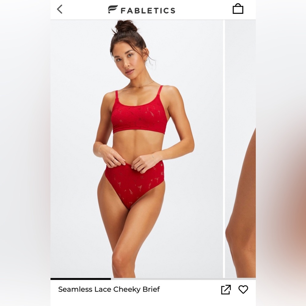 Fabletics Red Seamless Set